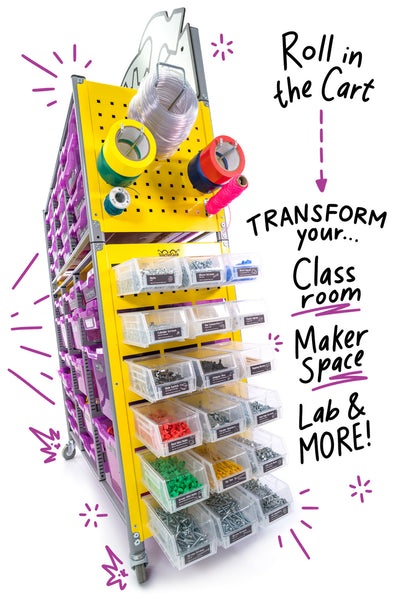 TeacherGeek STEM, STEAM Maker Cart 2.0