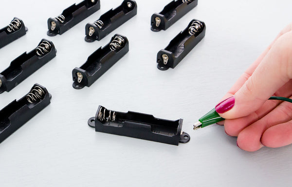 AA Single Battery Holder with Terminals