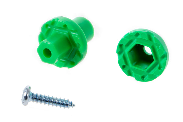 Mini Hub Assembly (Green) - Dowel Mount - TeacherGeek