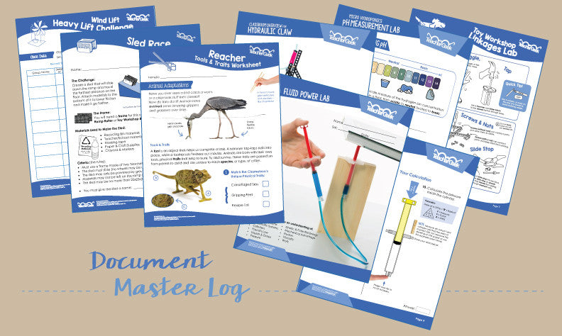 TeacherGeek Activity Document Master Log