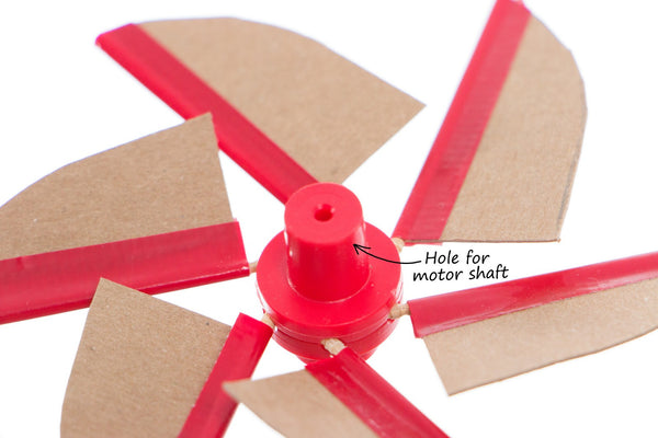 Mini Hub Assembly (Red) - Motor Mount - TeacherGeek