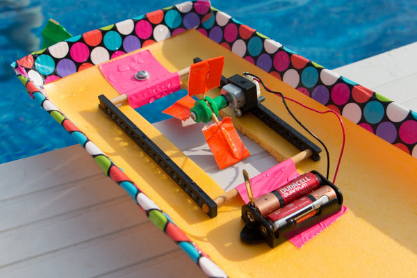 AA Double Battery Holder with Power Switch & Leads - TeacherGeek