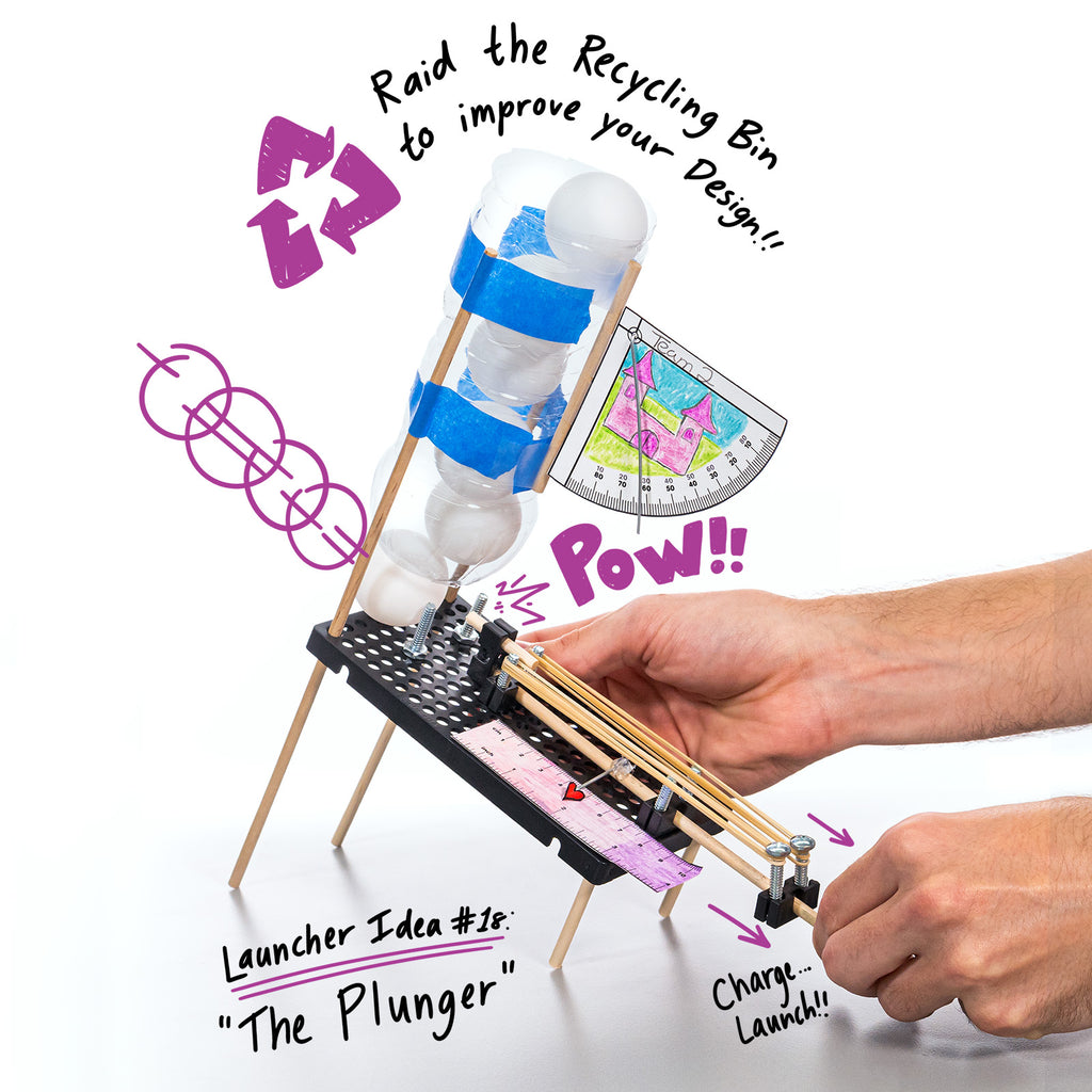 Projectile Launcher 2.0 TeacherDesigned Kids STEM Activity TeacherGeek